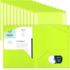 Henoyso 18 Pcs Plastic Folders by Henoyso