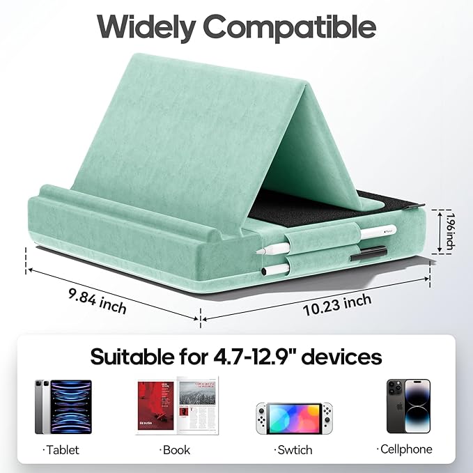 KDD Tablet Pillow Stand, Bed and Desk, Foldable Soft Pad Dock - Image 7