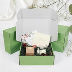 PHAREGE 12x9x4 inch Gift Shipping Boxes Bulk 6 Pack Green, Tab Lock Tuck Top - Image 3