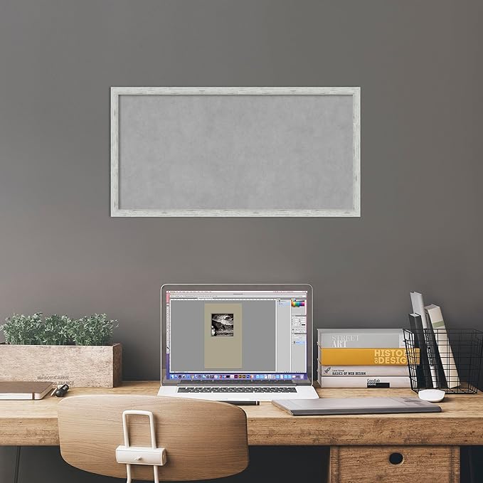 Amanti Art Silver Framed Magnetic Board 13x25 Small Vision Board - Image 6