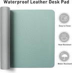 Aothia Faux Leather Desk Mat – Large Mouse Pad, Non-Slip PU Leather Blotter - Image 7