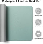 Aothia Leather Desk Pad Protector, Mouse Pad, Office Desk Mat, Non-Slip PU - Image 6