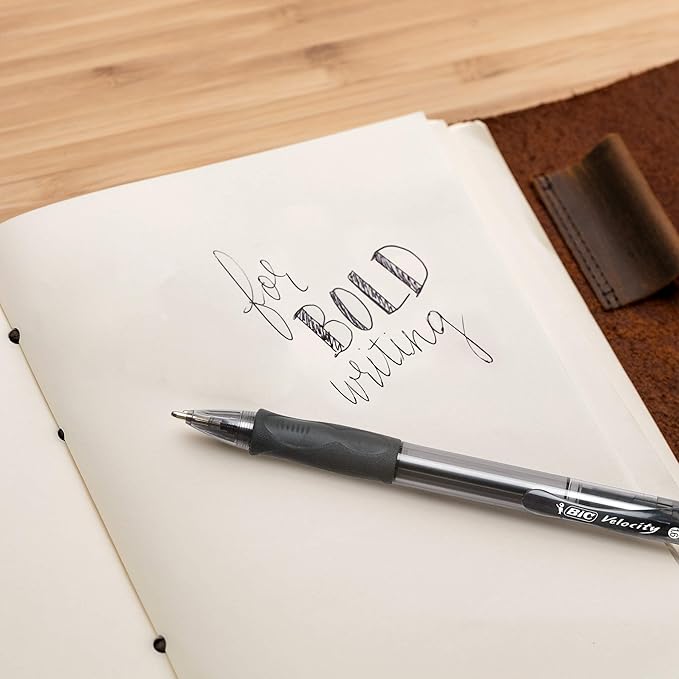 BIC Glide Bold Retractable Ball Point Pen, Bold Point - Image 6