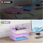 Marbrasse 2 Pack 4 Tier Paper Organizer Letter Tray - Image 2