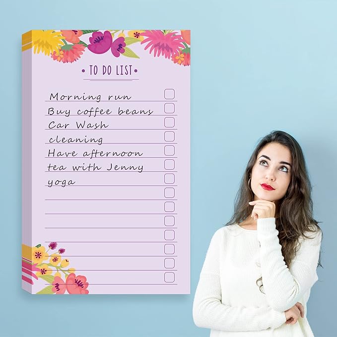 300 Sheets to Do List Notepad Daily Checklist Sticky Notes Cute Undated Memo - Image 3