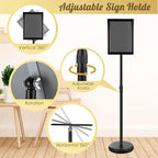 LEIFIDE 4 Pack Sign Holder Stand 8.5 x 11'' Adjustable Heavy Duty Pedestal - Image 4