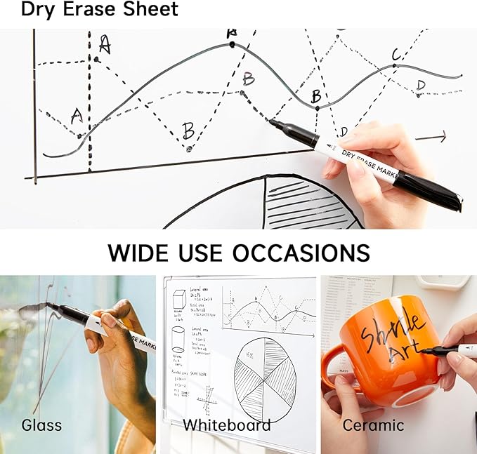 Black Dry Erase Markers - Image 4