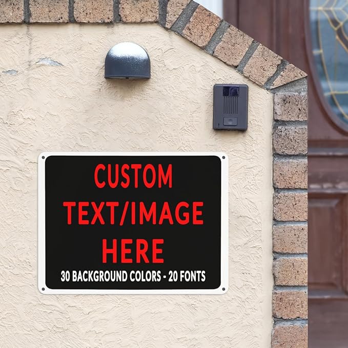 Custom Sign Personalized Custom Metal Sign, Customize - Image 3