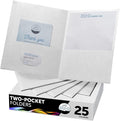 FILE-EZ Two-Pocket Folders, Textured Paper, Letter Size by FILE-EZ
