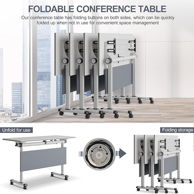 Conference Table for 4-10 People, Wooden Meeting Room Table - Image 8