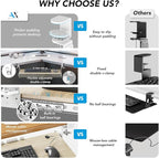 AX WABER Keyboard Tray Under Desk Pull Out - Image 2