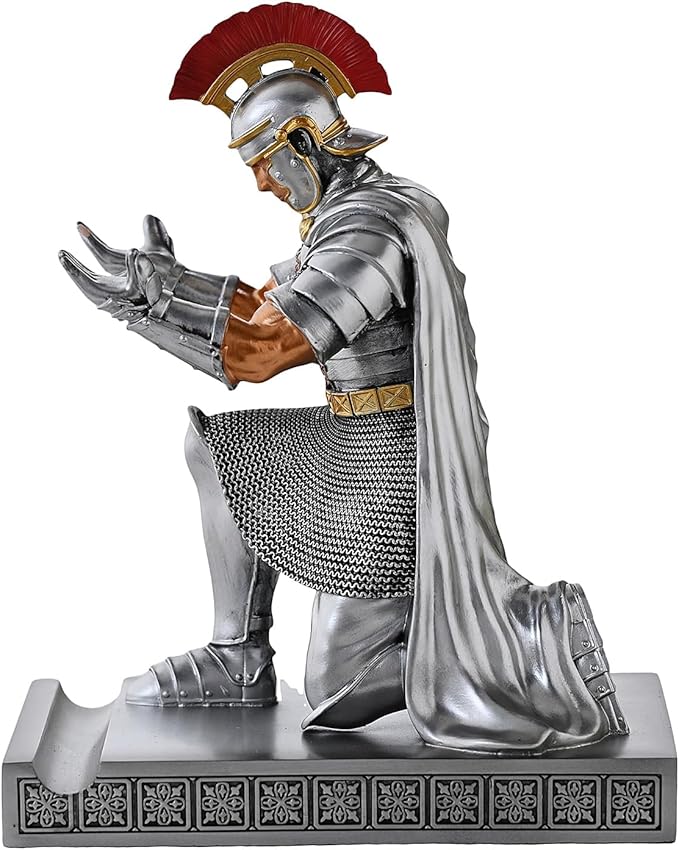 CYXStar Roman Praetorian Prefect Warrior Knight Pen Holder Desk Ornament Resin - Image 8