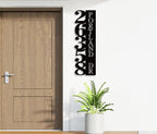 Custom Metal House Number Sign, Personalized House Number Sign, Vertical - Image 4