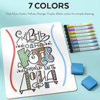 Nicpro Dry Erase Lap Board 12 x 16 inches 2 Pack Kid Double Sided Blank Small - Image 4
