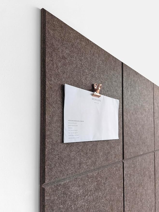 DECORITA Felt Wall Tiles | Large Cork Board Alternative | Aesthetic Felt - Image 3
