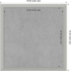Amanti Art Silver Framed Magnetic Board 18x18 Small Vision Board - Image 4