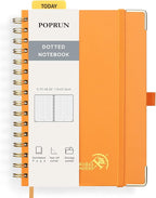 POPRUN Spiral Dotted Journal Notebook, by POPRUN