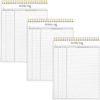 Better Office Products Activity Log Notepad, 8.5" x 11", Planning Note Pad by BetterOfficeProducts