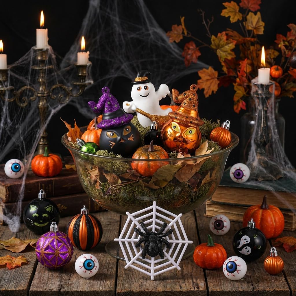 Valery Madelyn 40ct Large Halloween Ornaments Shatterproof Tree Decorations