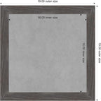 Amanti Art Grey Framed Magnetic Board 19x19 Small Vision Board - Image 3