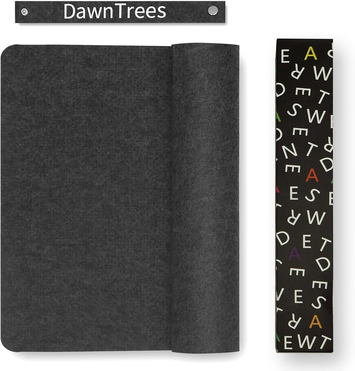 DAWNTREES Large Felt Desk Mat, 47.2"x 23.6", Desk Pad for Office an...