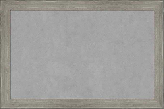 Amanti Art Grey Framed Magnetic Board 24x36 Large Vision Board by AmantiArt