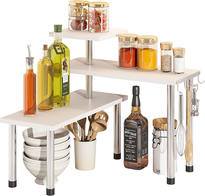 BMOSU Kitchen Corner Shelf Countertop Organizer by BMOSU