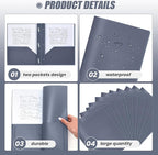 Lincia 100 Pcs Plastic Folders - Image 3