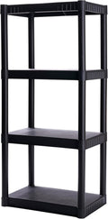 plano 4-shelf plastic storage shelves, 48” x 23”, main product view