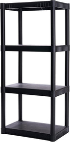 plano 4-shelf plastic storage shelves, 48” x 23”, main product view