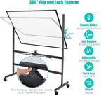 BIBOC 32x48 Inches Large Mobile Dry Erase Whiteboard - Image 2