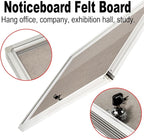 BIBOC Enclosed Felt Bulletin Board 36x24 inch Lockable Cork Noticeboard Display - Image 4