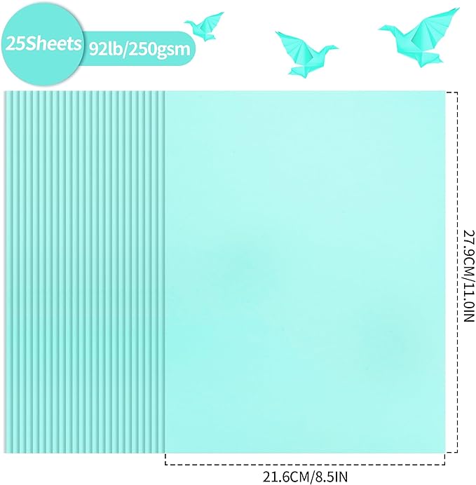 25 Sheets Sky Blue Cardstock - Image 2