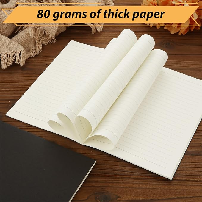 MIVIDE 50 Pack A5 Kraft Notebooks, Lined Travel Notebooks - Image 3