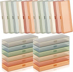Fainne 24 Pcs Plastic Pencil Case Bulk Pencil Boxes Plastic Stationery Case by Fainne