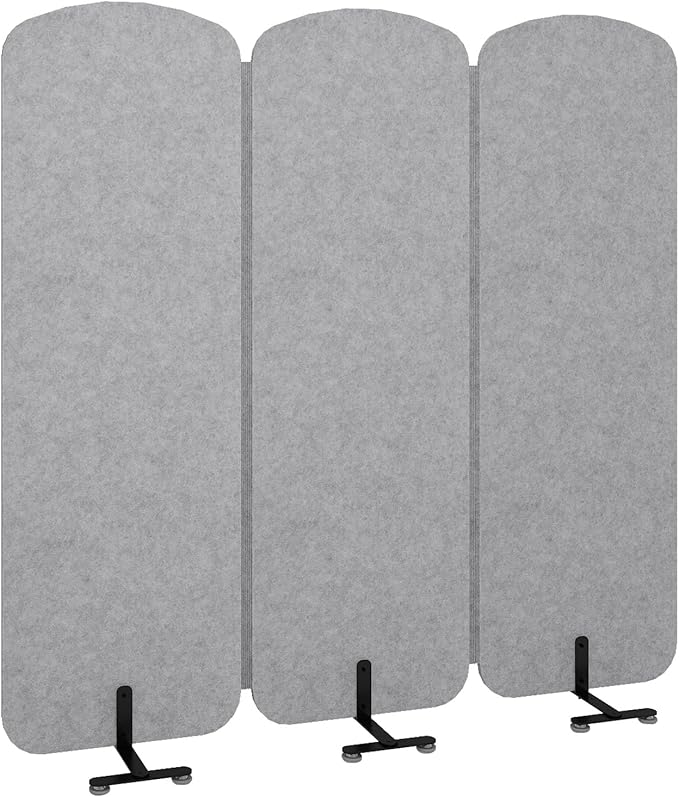 Natwind 3 Panel 73.2 x 71 inch Office Room Privacy Protect Space Divider - Image 9