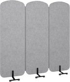 Natwind 3 Panel 73.2 x 71 inch Office Room Privacy Protect Space Divider - Image 9