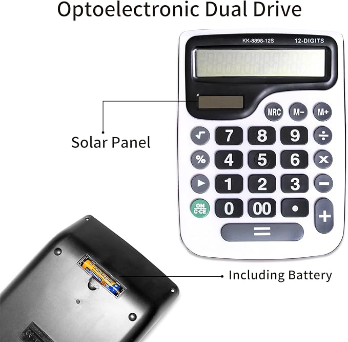 YEBMoo 12 Digit Desktop Calculator - Image 3
