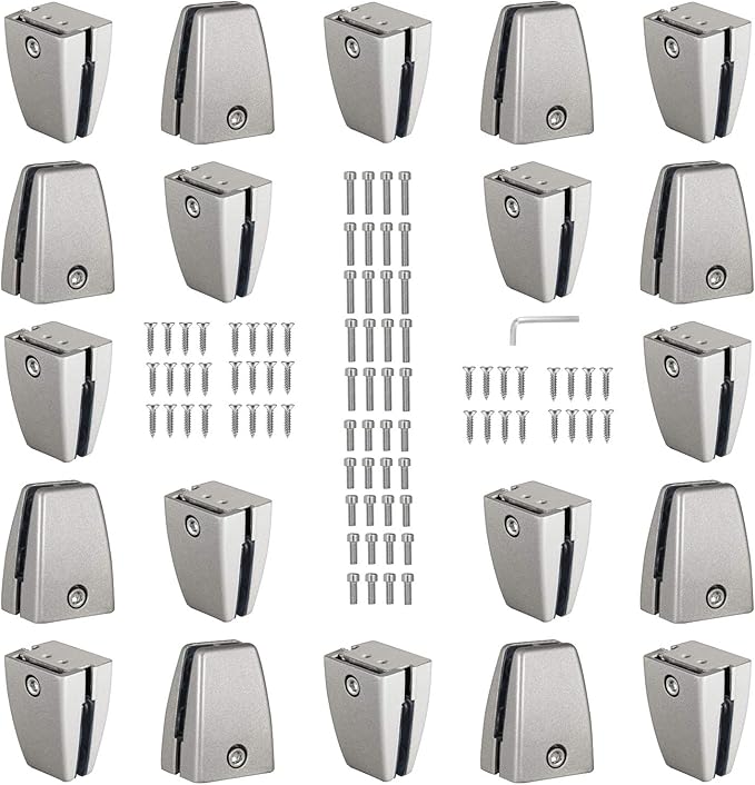 KSWLOR 20 PCS Office Desk Partition Support Bracket, Desk Divider Clamp by KSWLOR