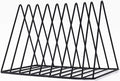 Sooyee 9 Slot Black Magazine Holder, Desktop File Sorter Organizer Triangle by Sooyee