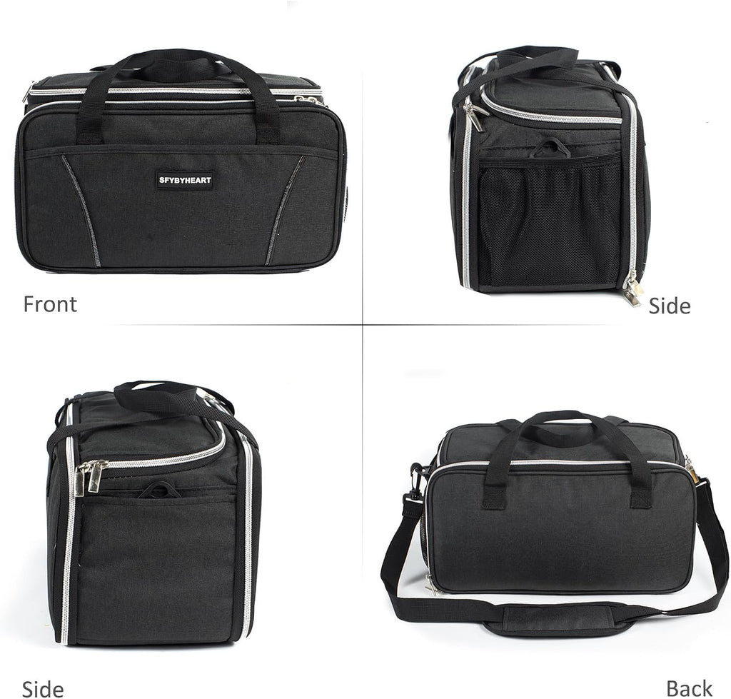 acrylic paint storage bag, art supply organizer with, front angle view