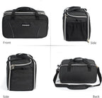 acrylic paint storage bag, art supply organizer with, front angle view