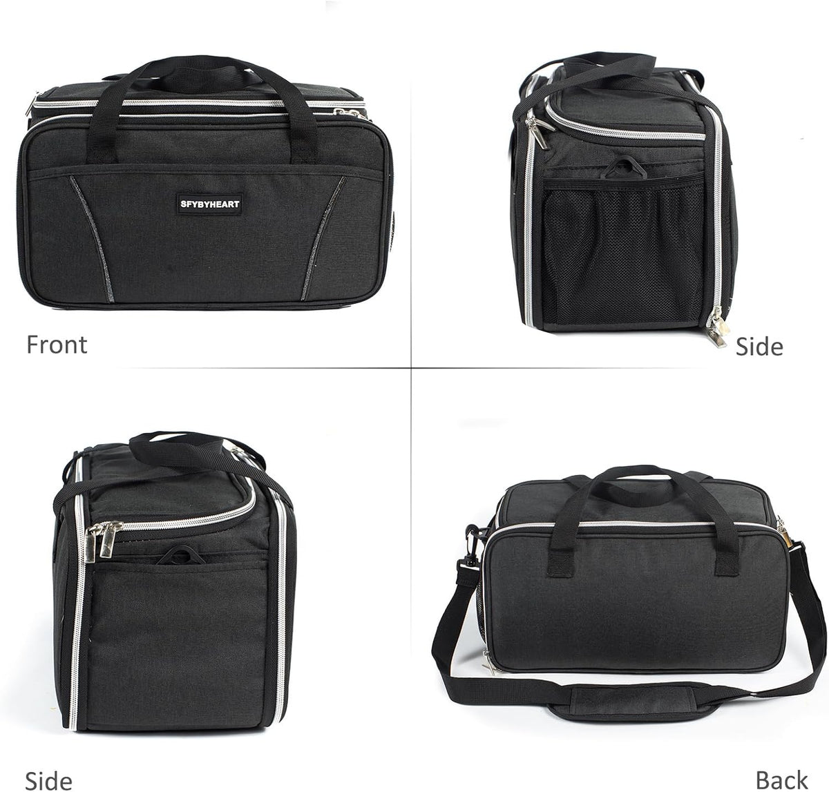 acrylic paint storage bag, art supply organizer with, front angle view