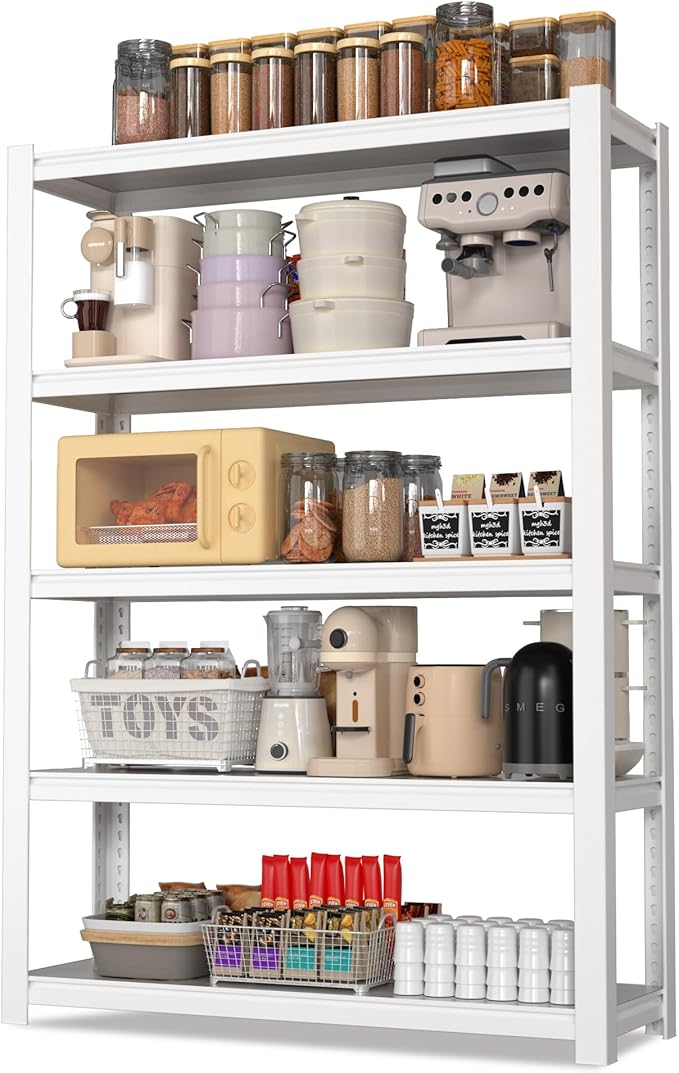 WORKPRO 3000lbs 5-Tier Shelving Unit, Boltless Garage Shelving Unit by WORKPRO