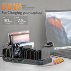 Alxum 140W USB C Charging Station -10 Port Fast Charging Station - Image 3