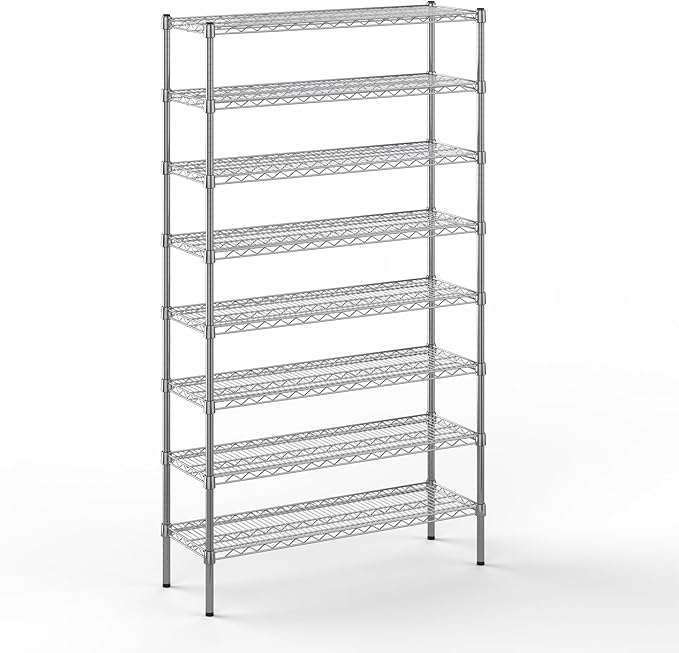 Regal Altair 14" Deep x 42" Wide x 74" Height Wire Shelving Kit | 8-Tier | NSF by Regal+Altair