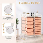 LDAILY 15 Drawer Rolling Storage Cart, Rolling Cart - Image 5