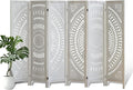 ALeesing 6 Panel Wood Room Divider Fully Assembled, Decorative Room Dividers by ALeesing