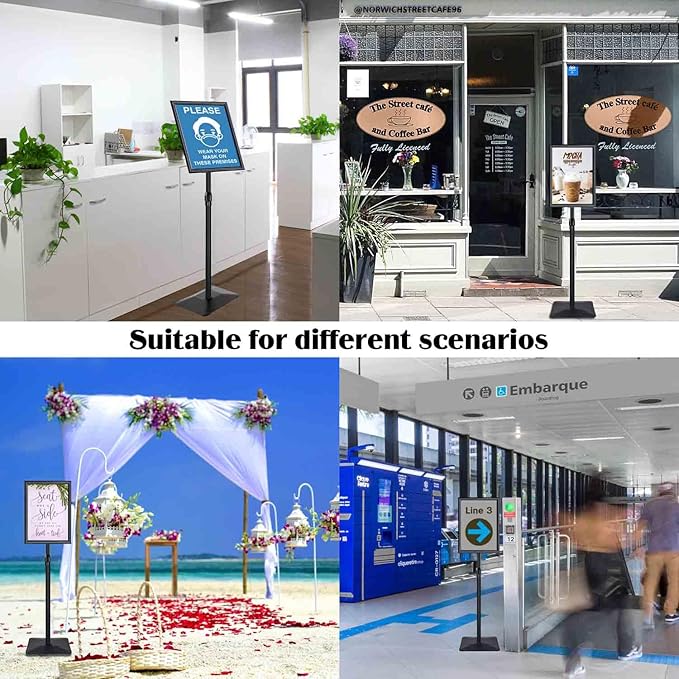 Golemas Adjustable Sign Stand for Display, - Image 9
