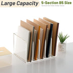 SANRUI Acrylic File Organizer, Desktop Bookshelf - Image 6